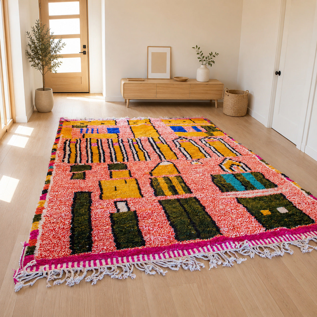 Alfombra de Lana Anaranjada Azilal AZ10 250X359 cm
