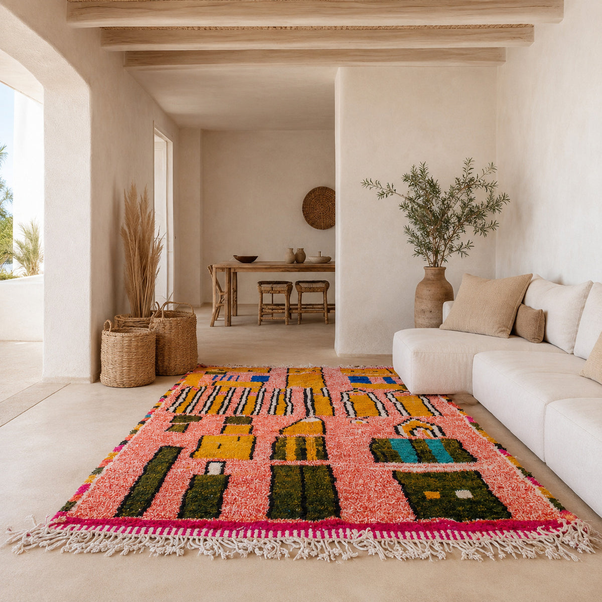 Alfombra de Lana Anaranjada Azilal AZ10 250X359 cm