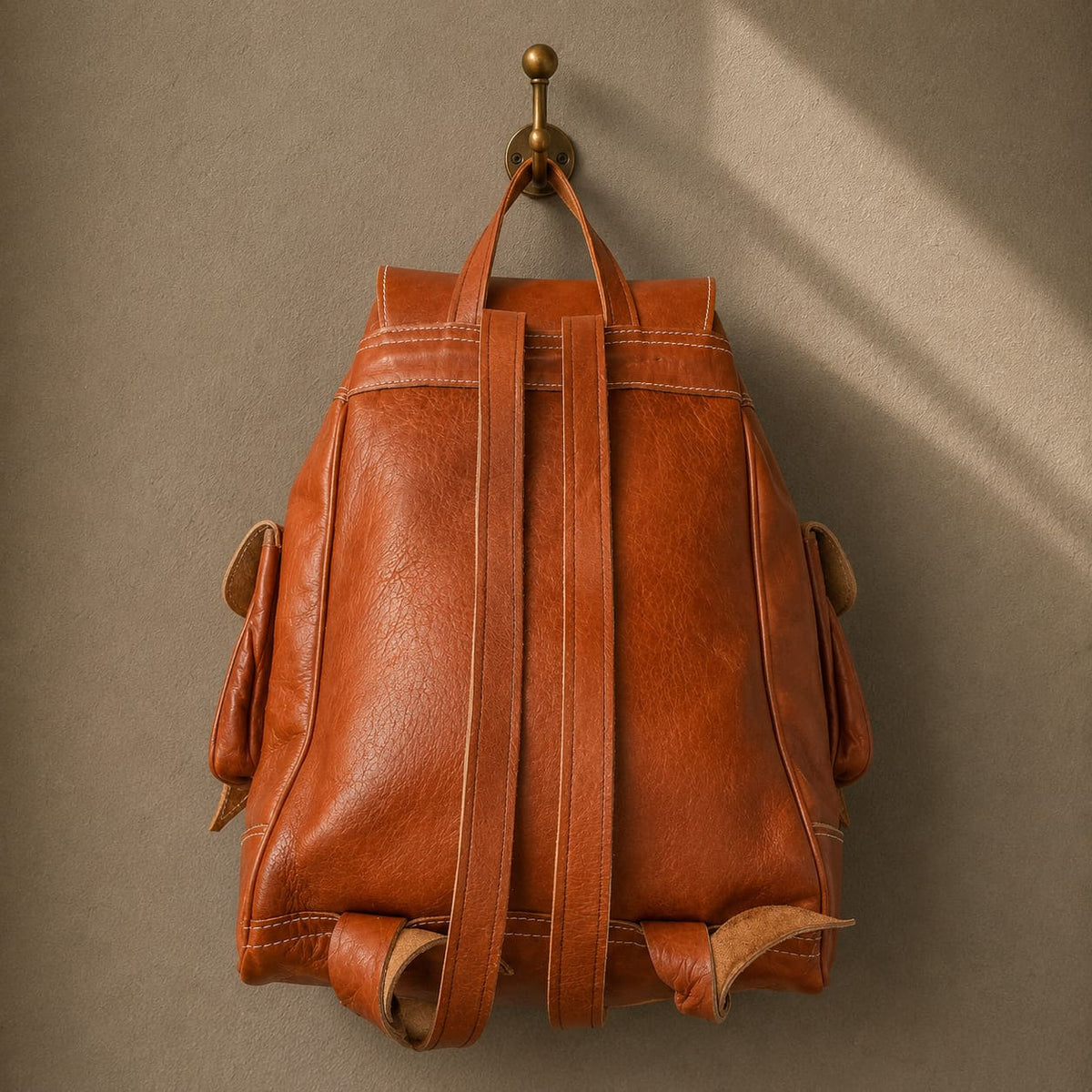 Mochila kilim y cuero Ourika 4