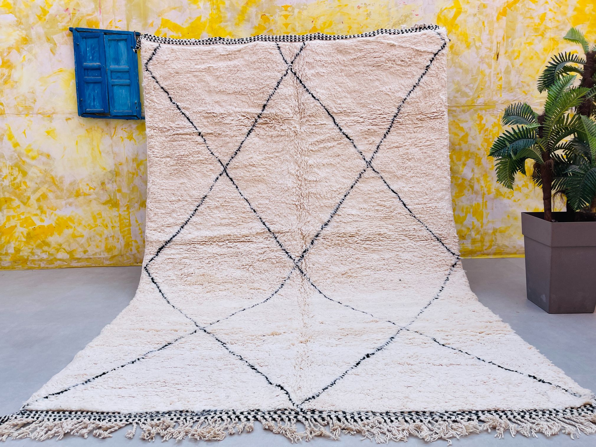 Alfombra de Lana Beni Ourain BENI-10 - 244 x 359 cm
