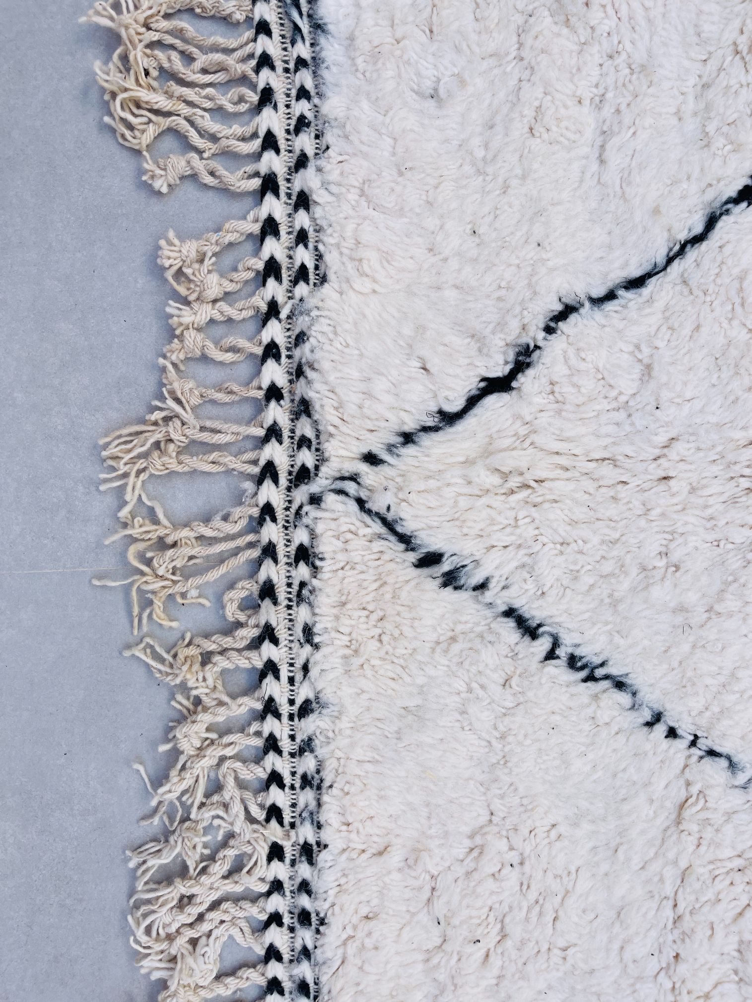 Alfombra de Lana Beni Ourain BENI-10 - 244 x 359 cm