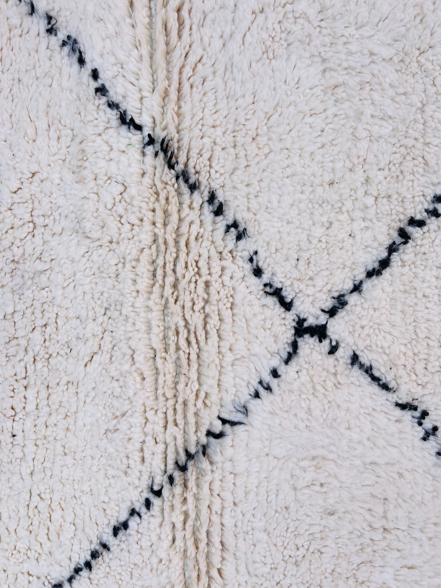 Alfombra de Lana Beni Ourain BENI-18 - 101 x 150 cm