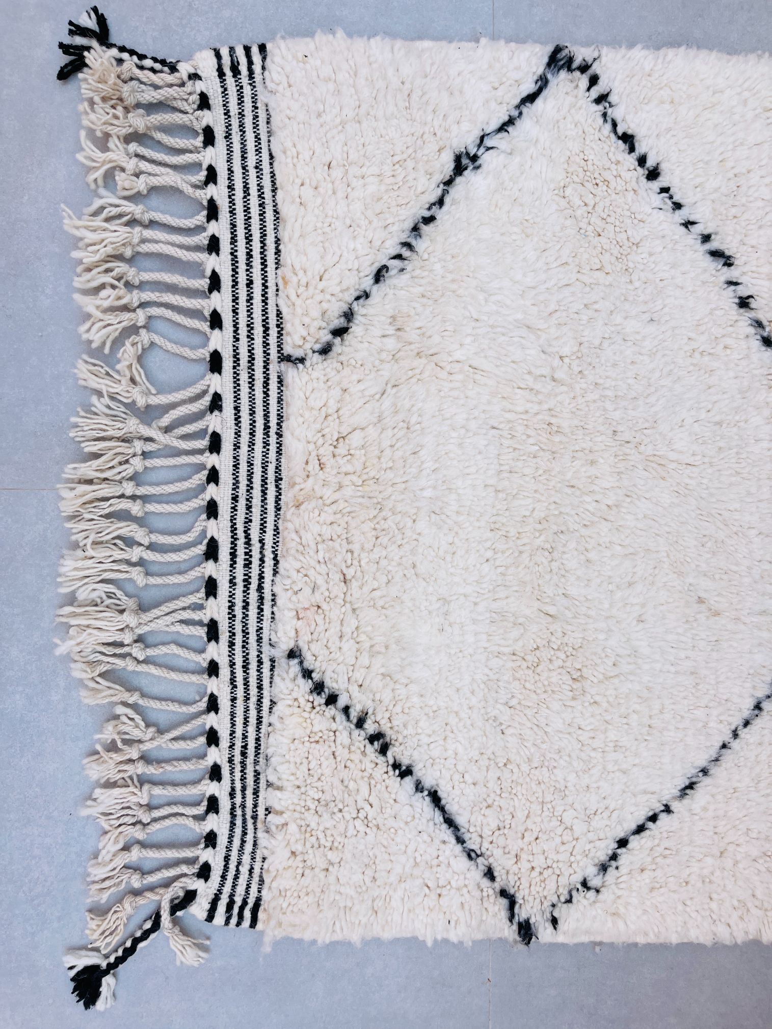 Alfombra de Lana Beni Ourain BENI-20 - 102 x 145 cm