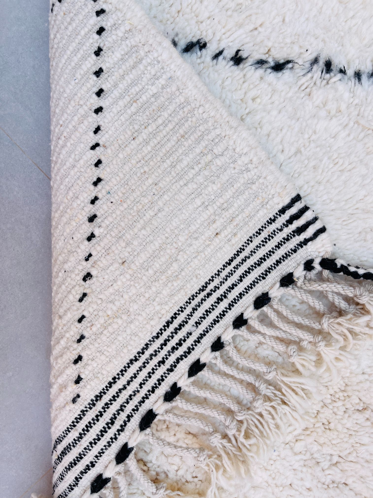 Alfombra de Lana Beni Ourain BENI-20 - 102 x 145 cm