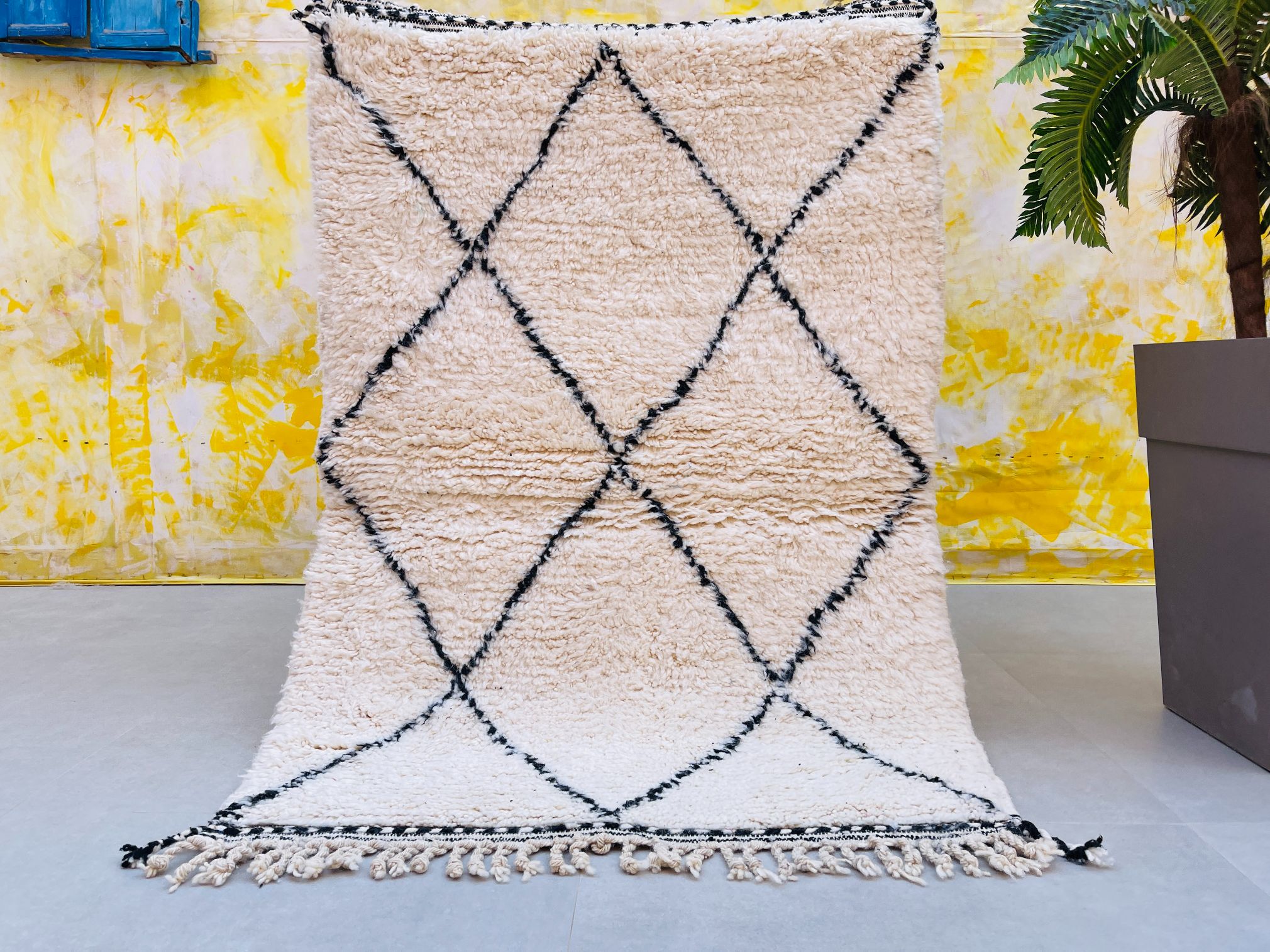 Alfombra de Lana Beni Ourain BENI-29 - 101 x 149 cm