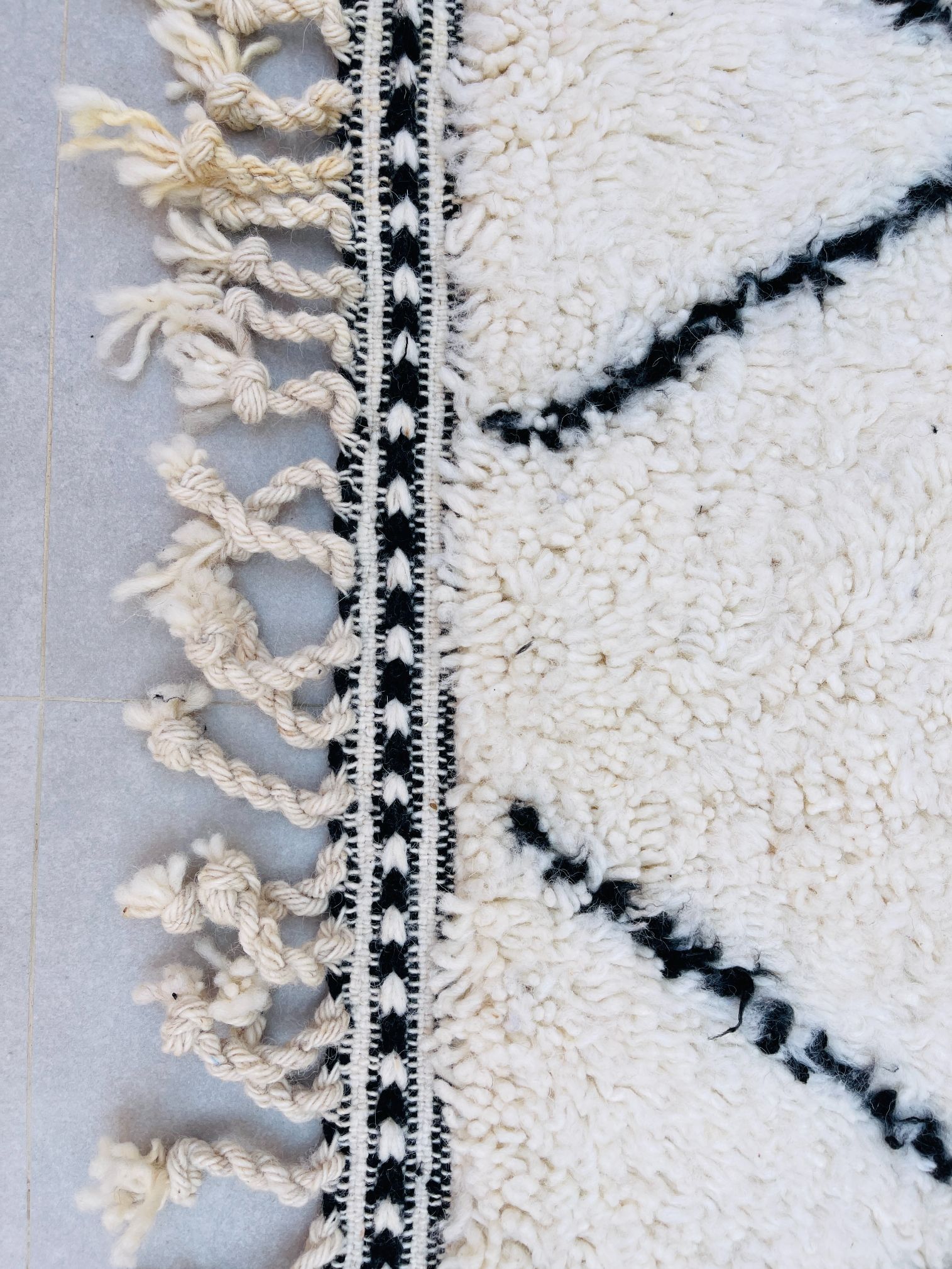 Alfombra de Lana Beni Ourain BENI-40 - 102 x 144 cm