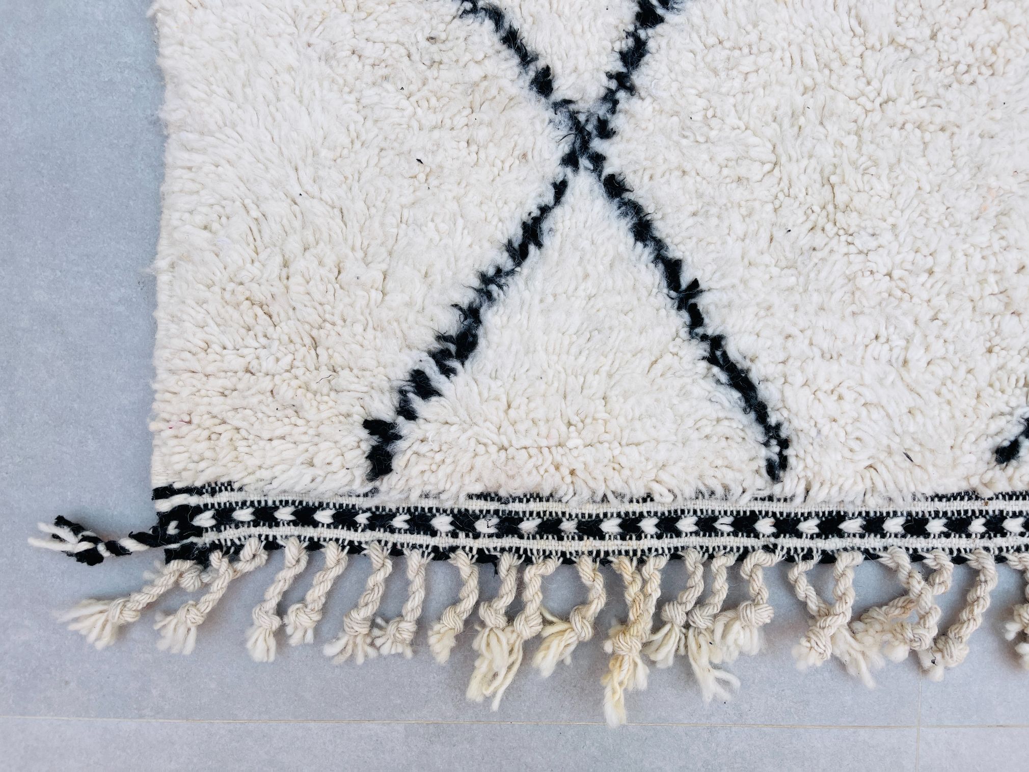 Alfombra de Lana Beni Ourain BENI-40 - 102 x 144 cm