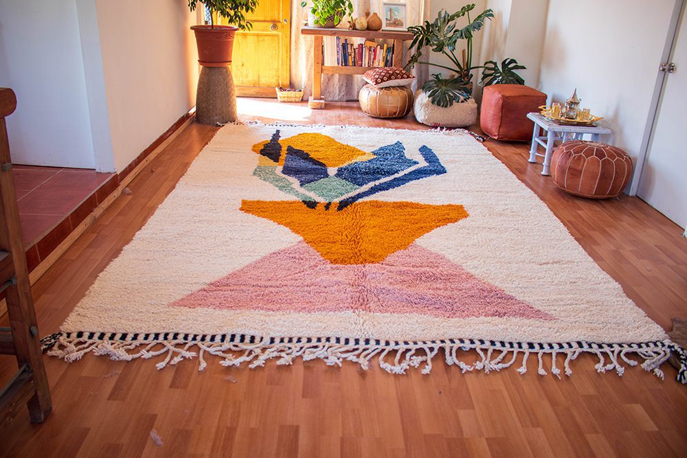 Alfombra de Lana Anaranjada Azilal AZ10 250X359 cm