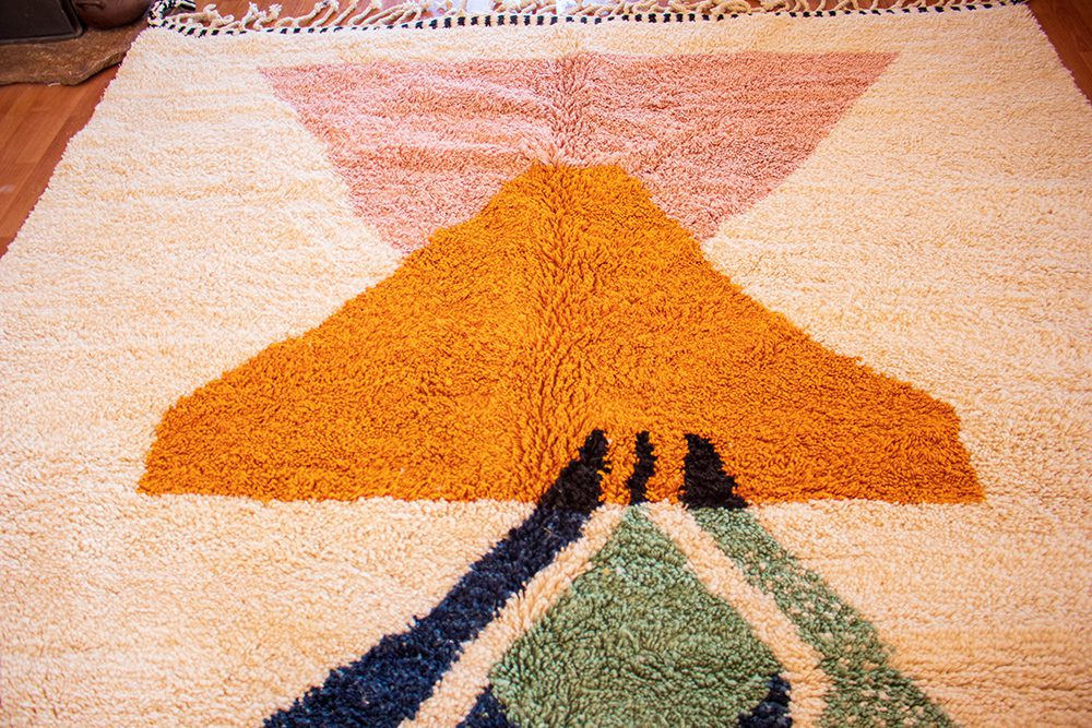 Alfombra de Lana Anaranjada Azilal AZ10 250X359 cm