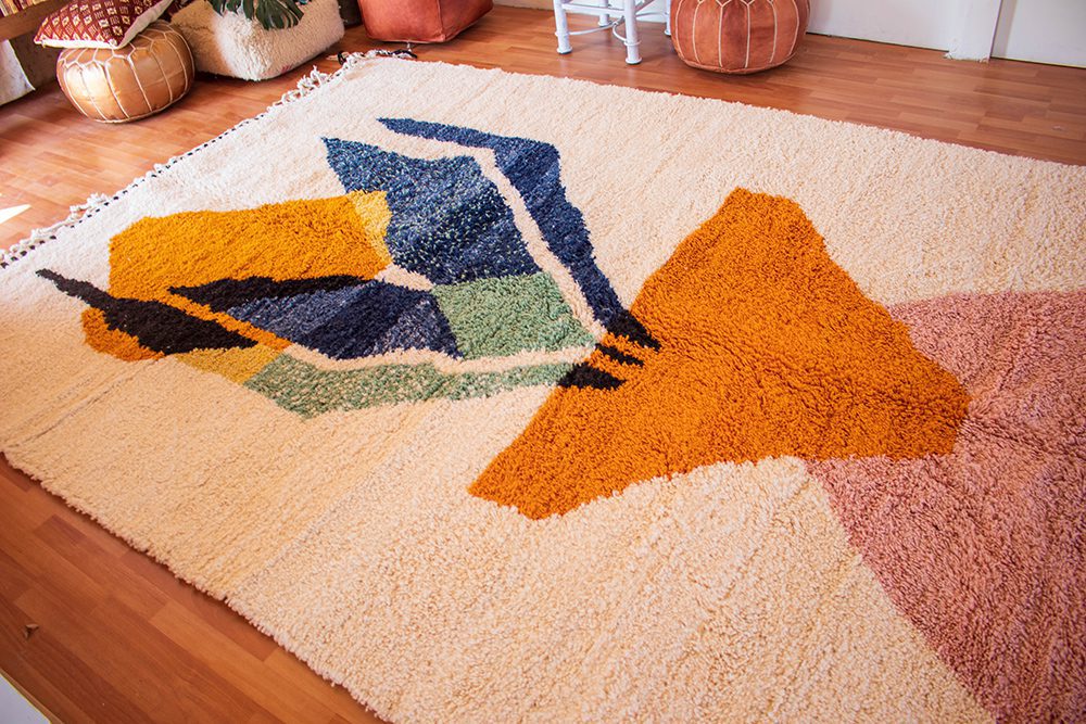 Alfombra Blanca Azilal AZ08 - 240X354 cm