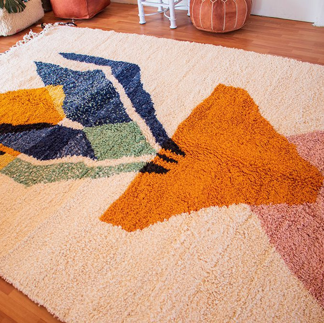 Alfombra Blanca Azilal AZ08 - 240X354 cm