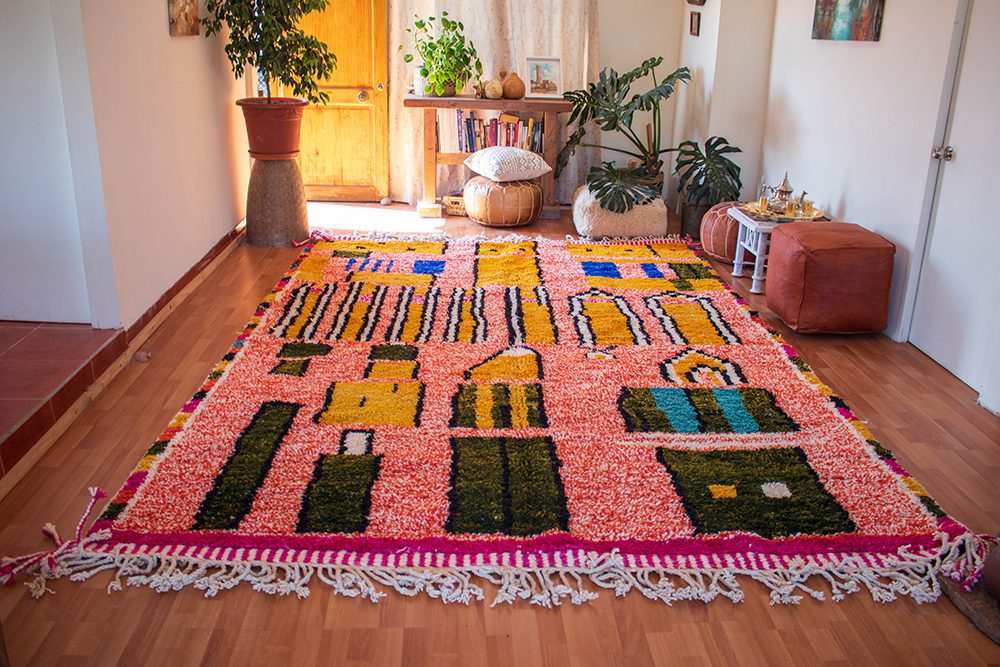 Alfombra de Lana Anaranjada Azilal AZ10 250X359 cm