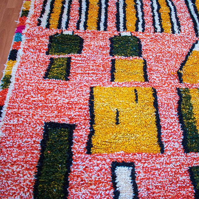 Alfombra de Lana Anaranjada Azilal AZ10 250X359 cm
