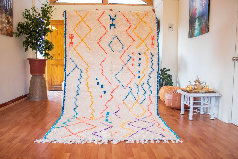 Alfombra de Lana Anaranjada Azilal AZ10 250X359 cm