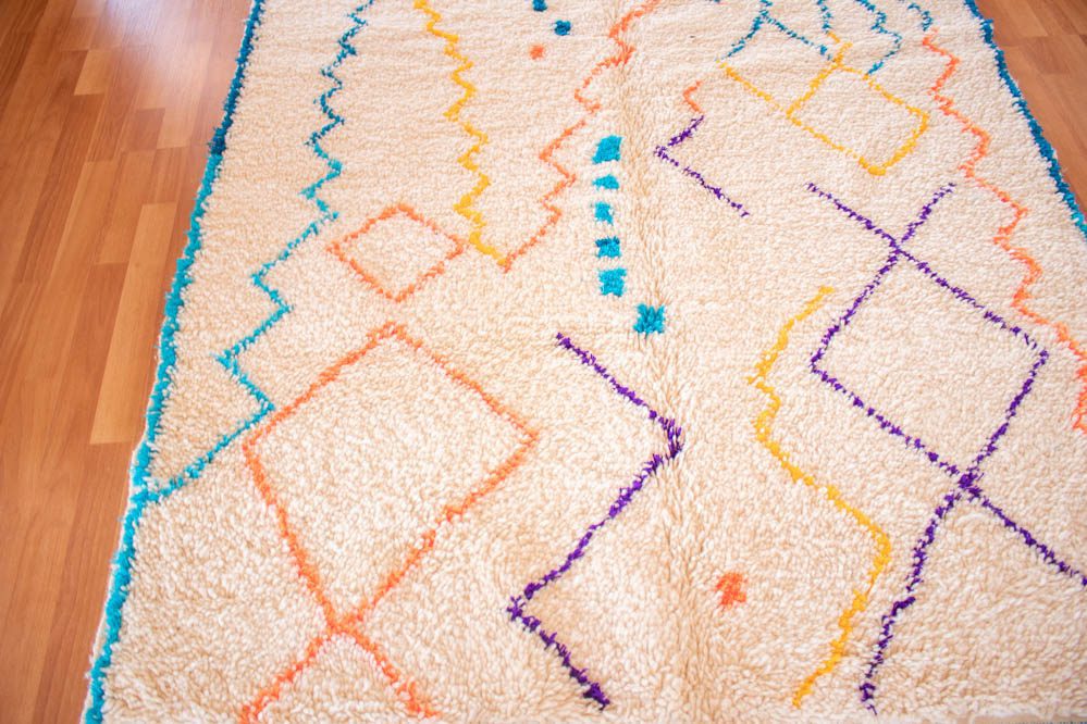 Alfombra de Lana Anaranjada Azilal AZ10 250X359 cm