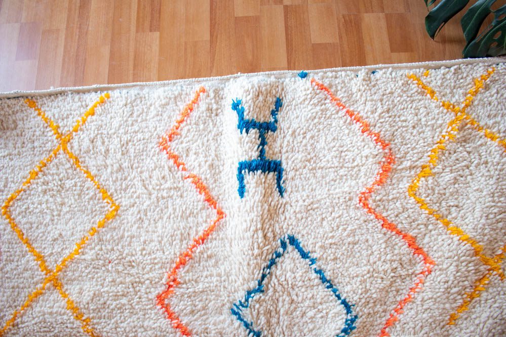 Alfombra de Lana Anaranjada Azilal AZ10 250X359 cm