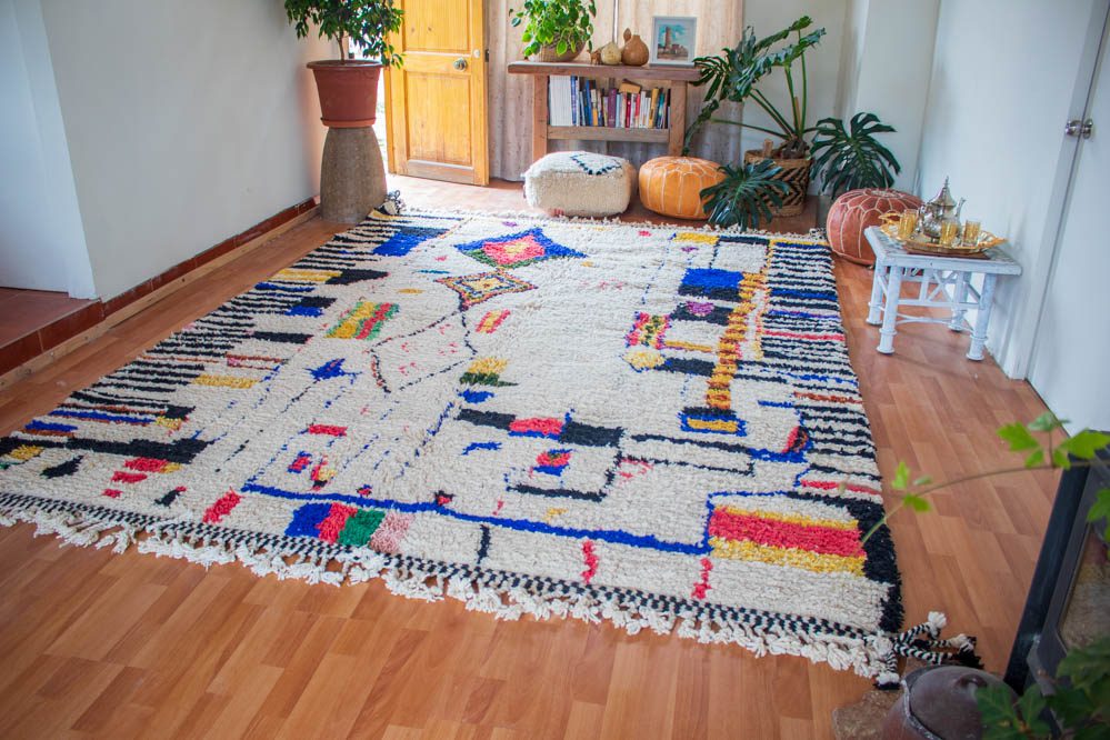 Alfombra de Lana Anaranjada Azilal AZ10 250X359 cm