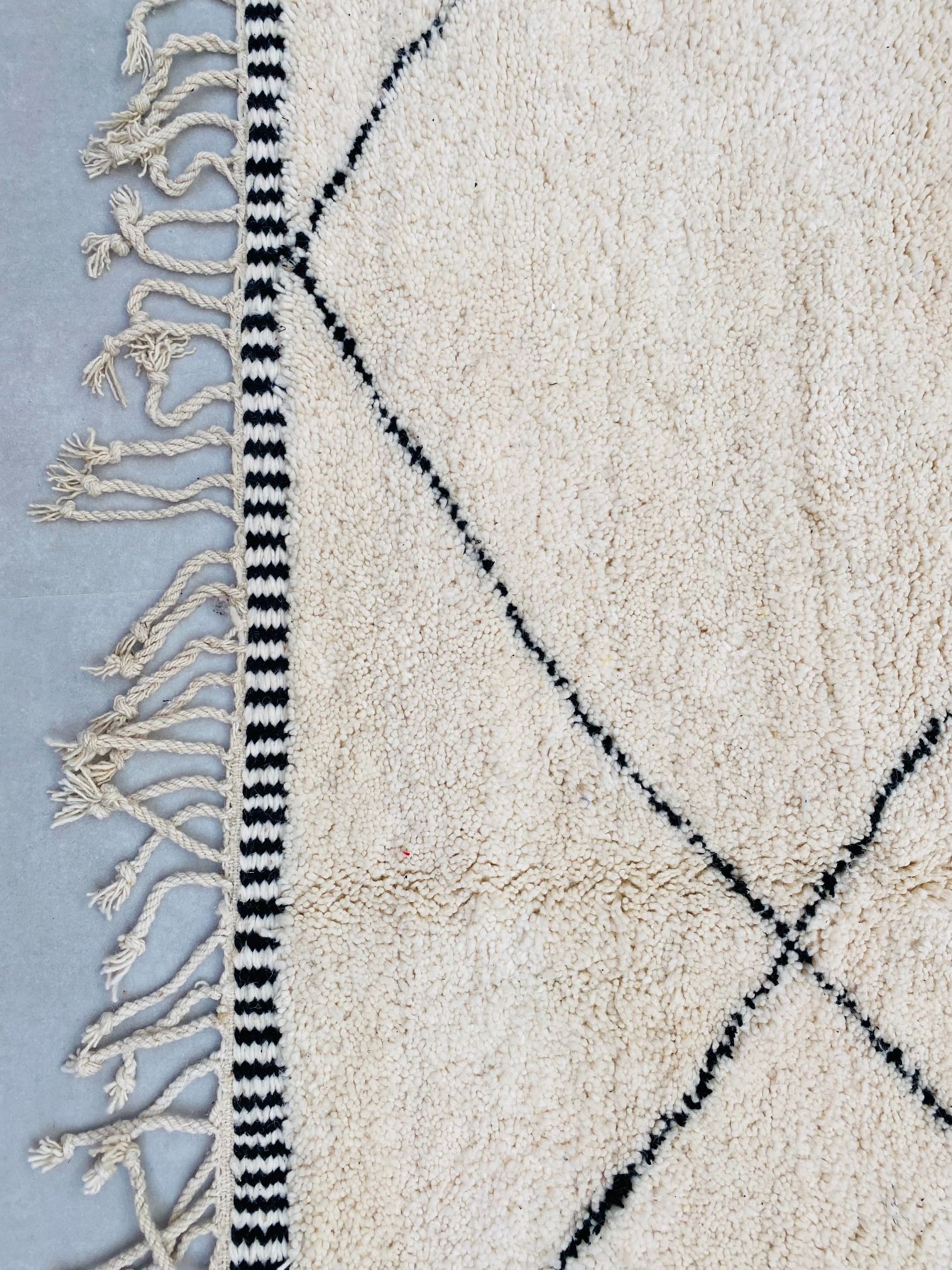 Alfombra de Lana Grande Beni Ourain BENI-90 - 392 x 488 cm