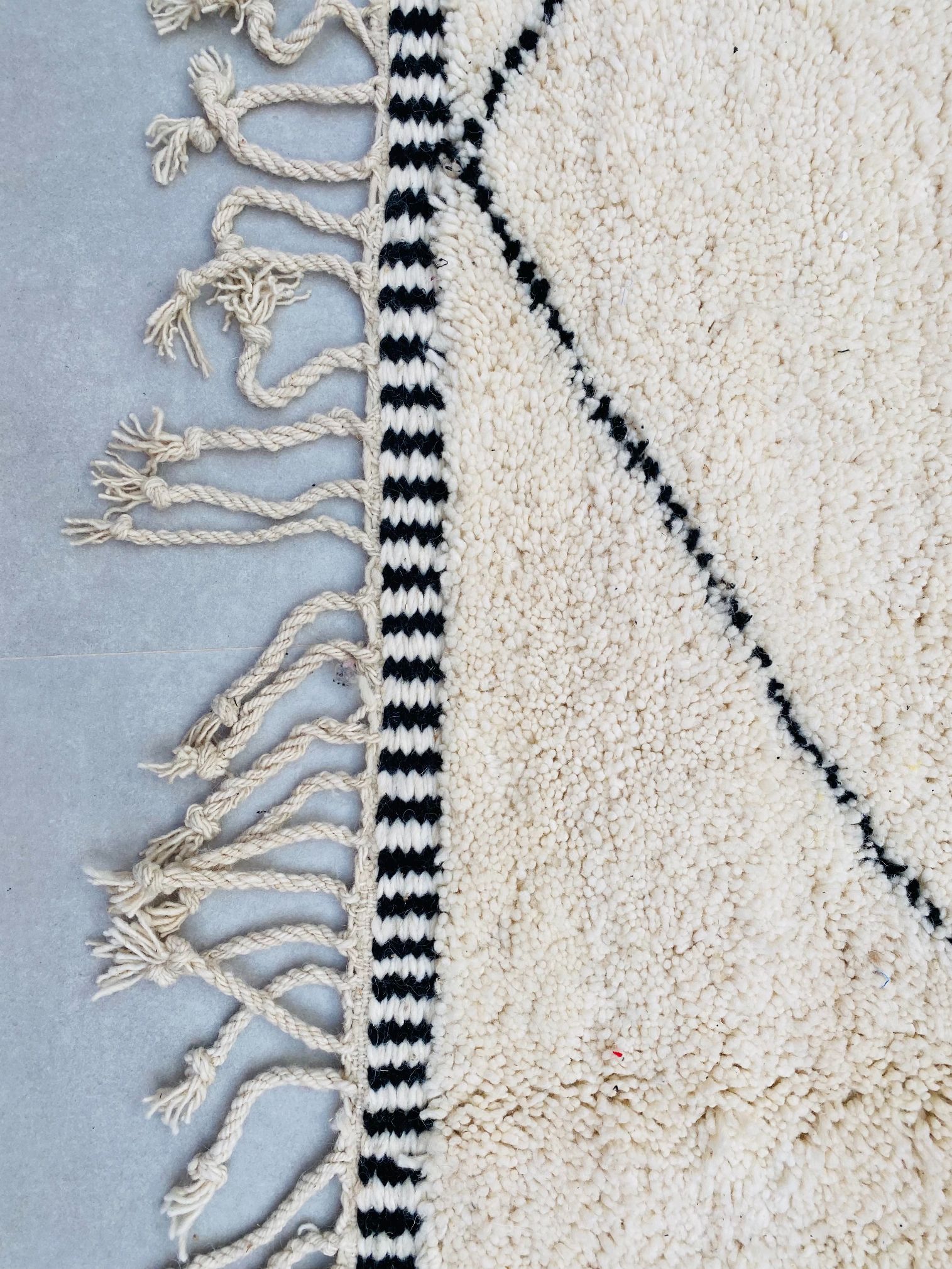 Alfombra de Lana Grande Beni Ourain BENI-90 - 392 x 488 cm