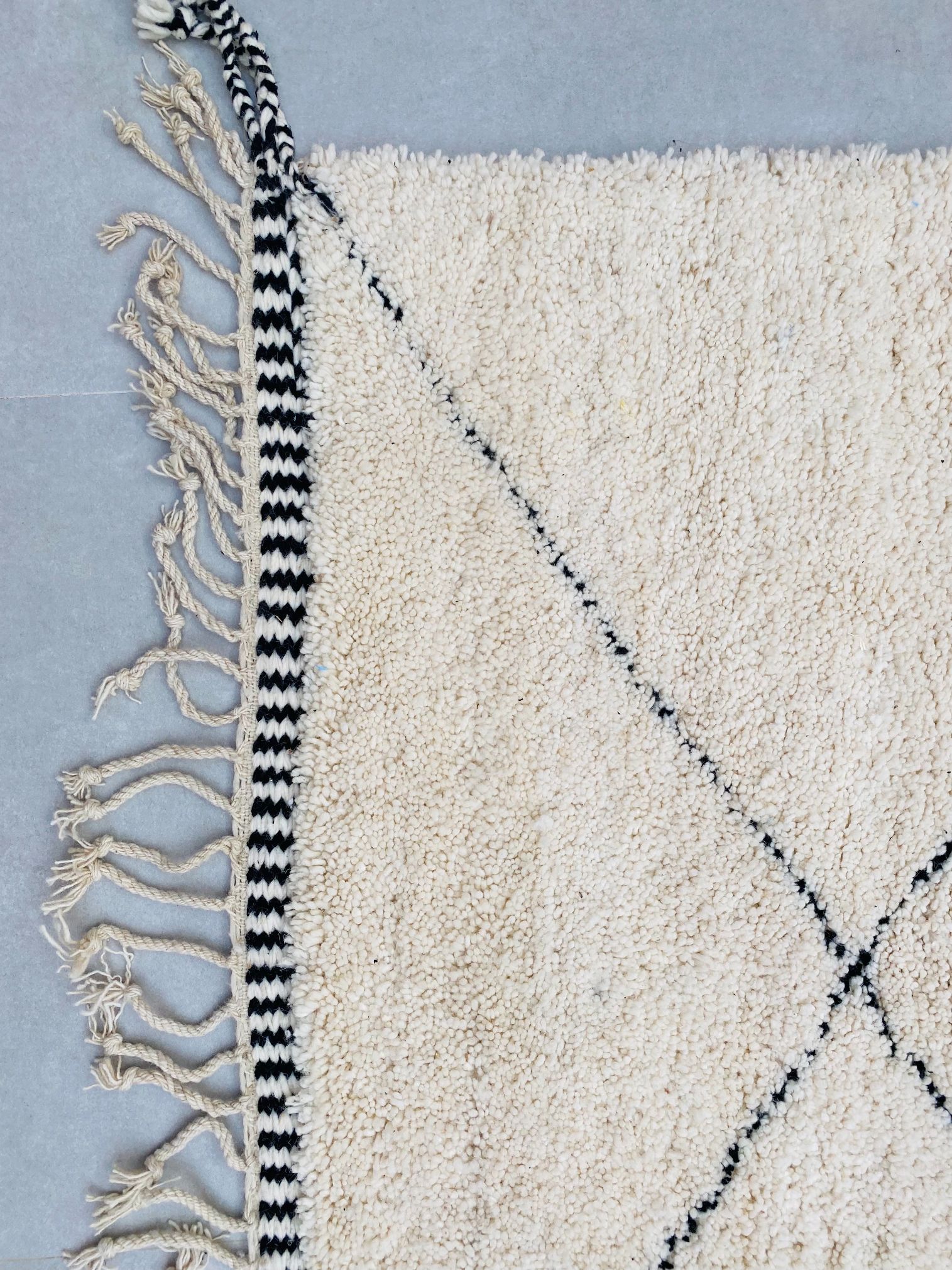Alfombra de Lana Grande Beni Ourain BENI-90 - 392 x 488 cm