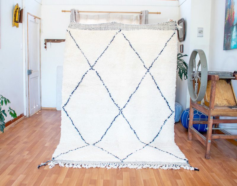 Alfombra de lana Beni Ourain H - 102X143 cm