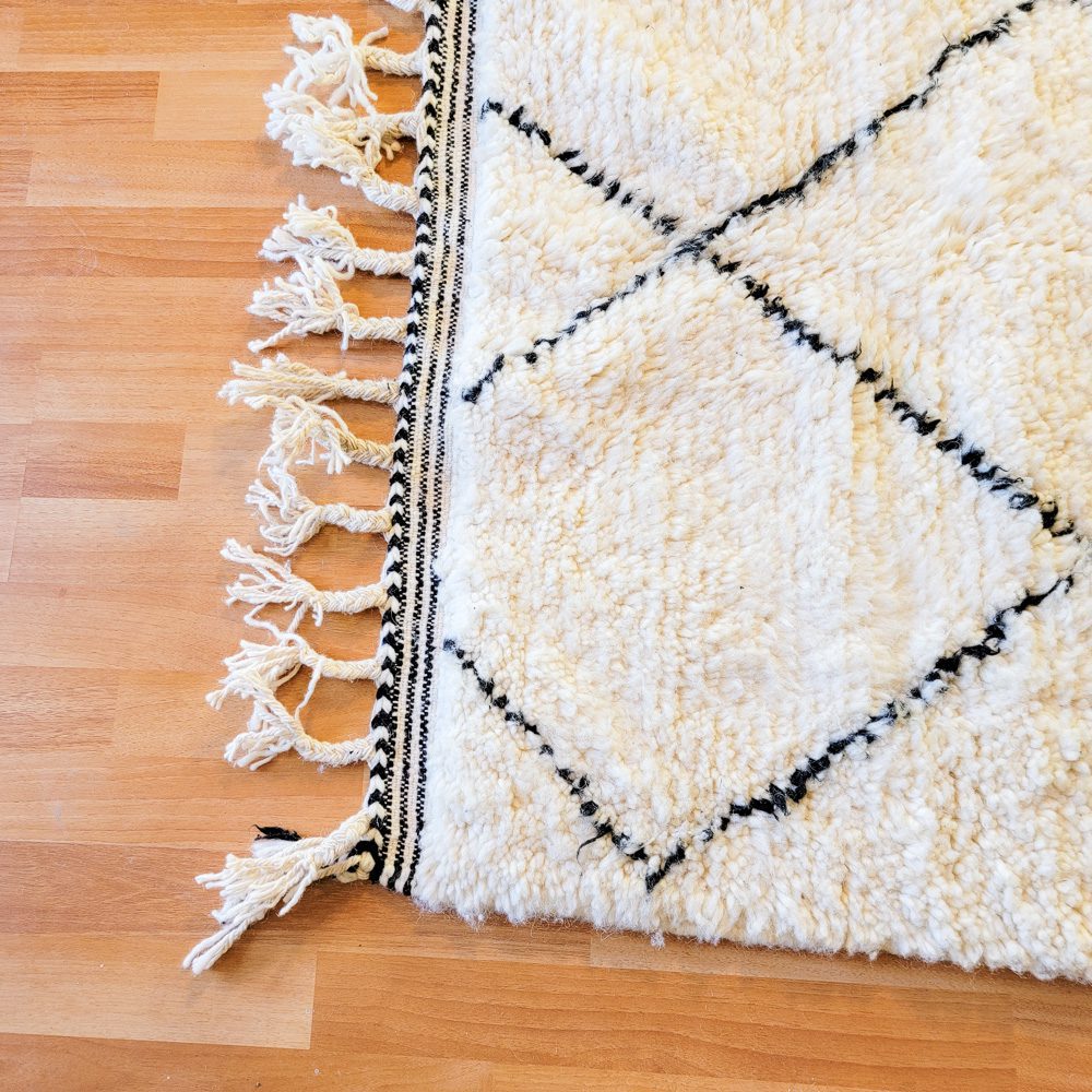 Alfombra de lana Beni Ourain H - 102X143 cm