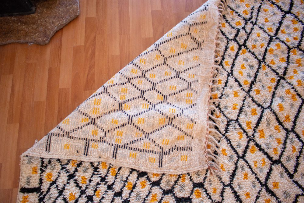 Alfombra Blanca y Marrón Mrirt MR01 - 250X395 cm