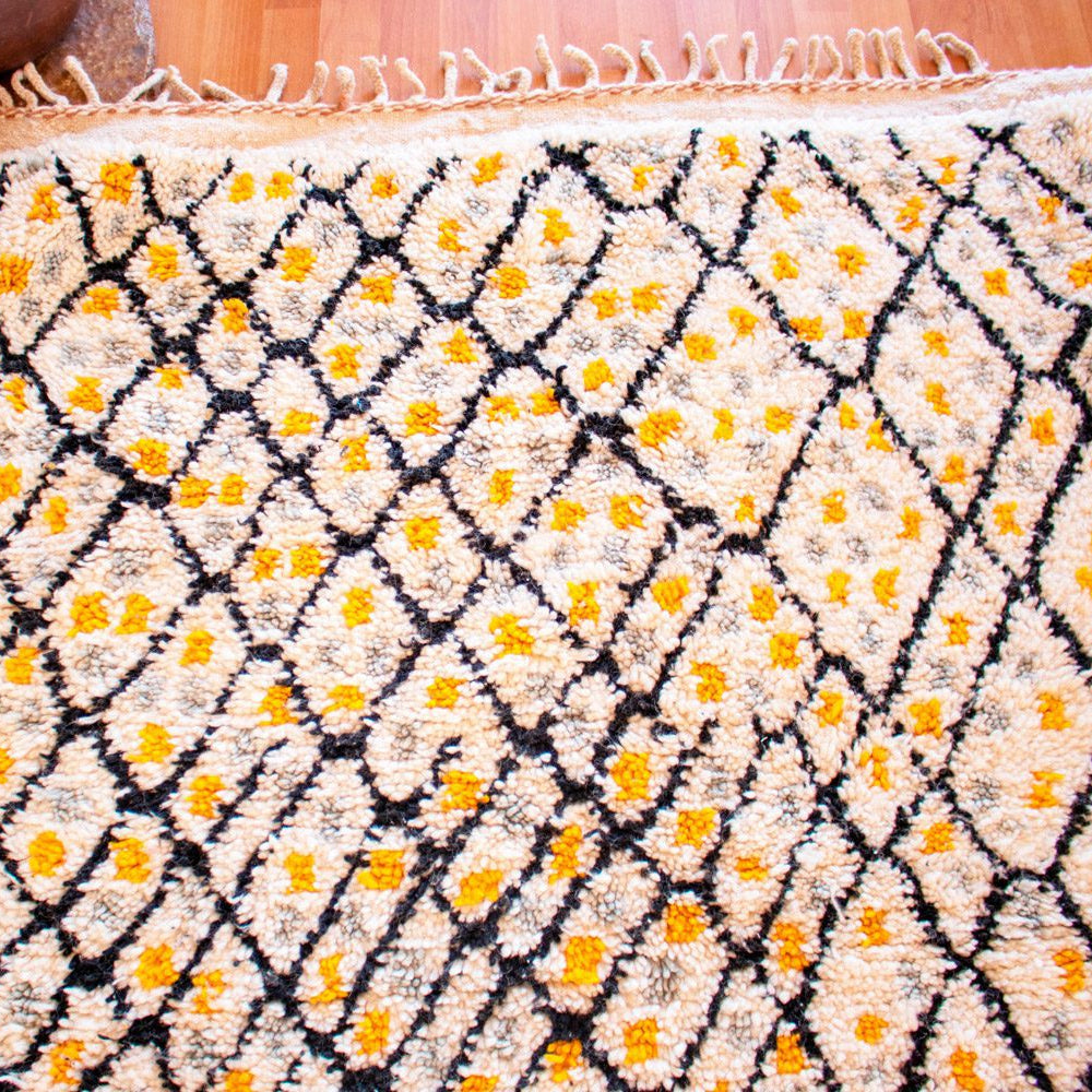 Alfombra Blanca y Marrón Mrirt MR01 - 250X395 cm