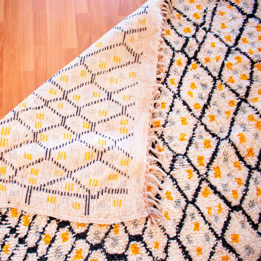 Alfombra Blanca y Marrón Mrirt MR01 - 250X395 cm