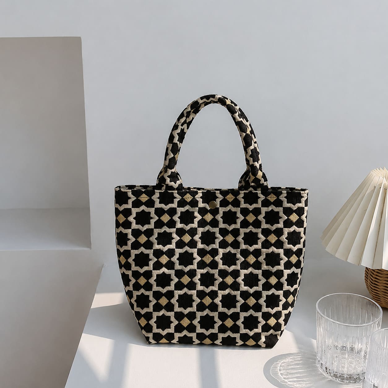 Bolso zellige negro