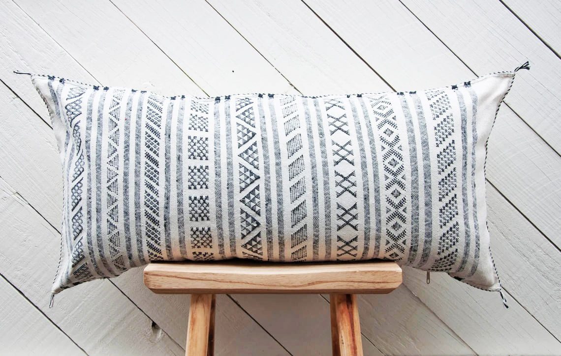 cojin africa blanco xl 90x45 cm