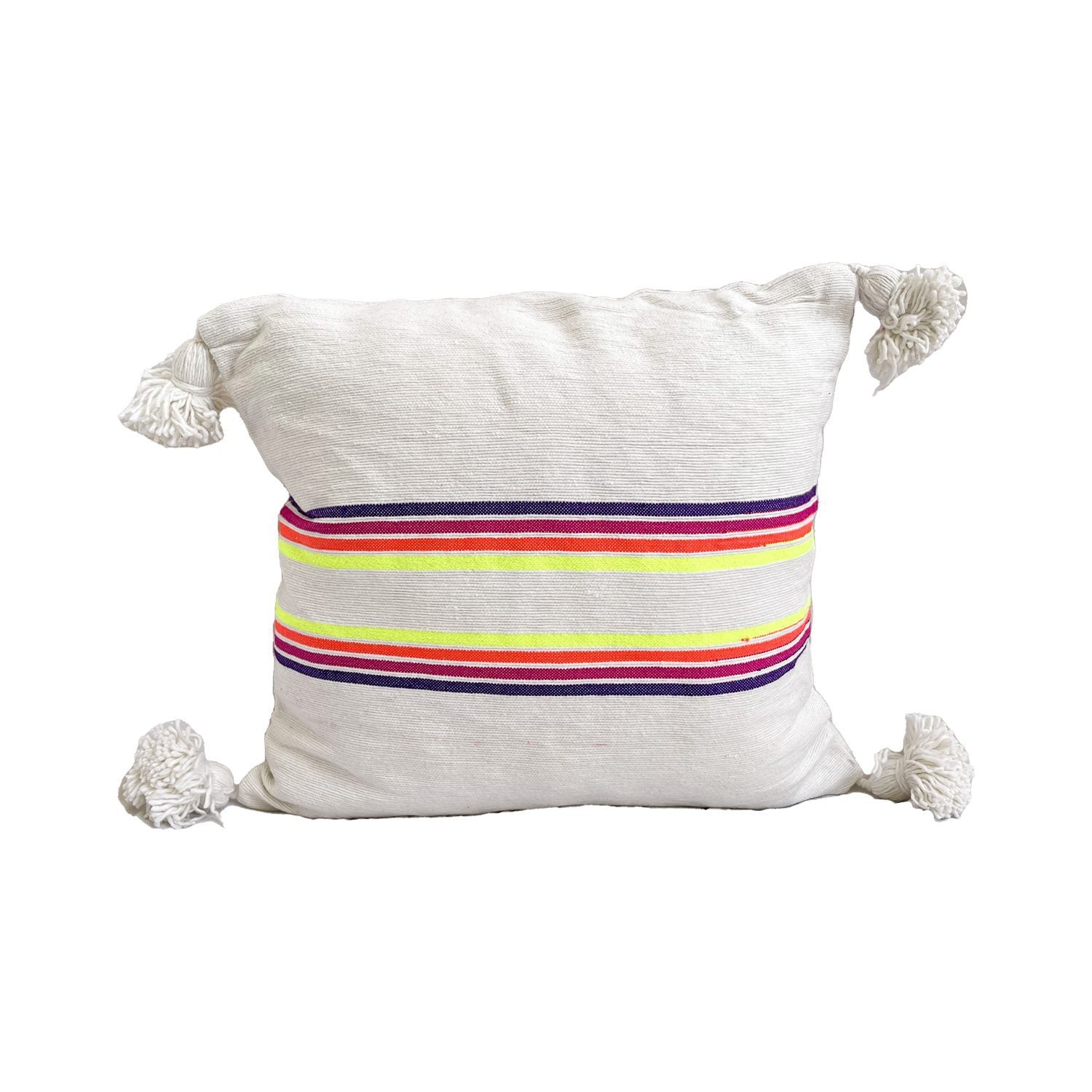 cojin-de-algodon-blanco-con-lineas-de-colores-y-pompones-blancos-1