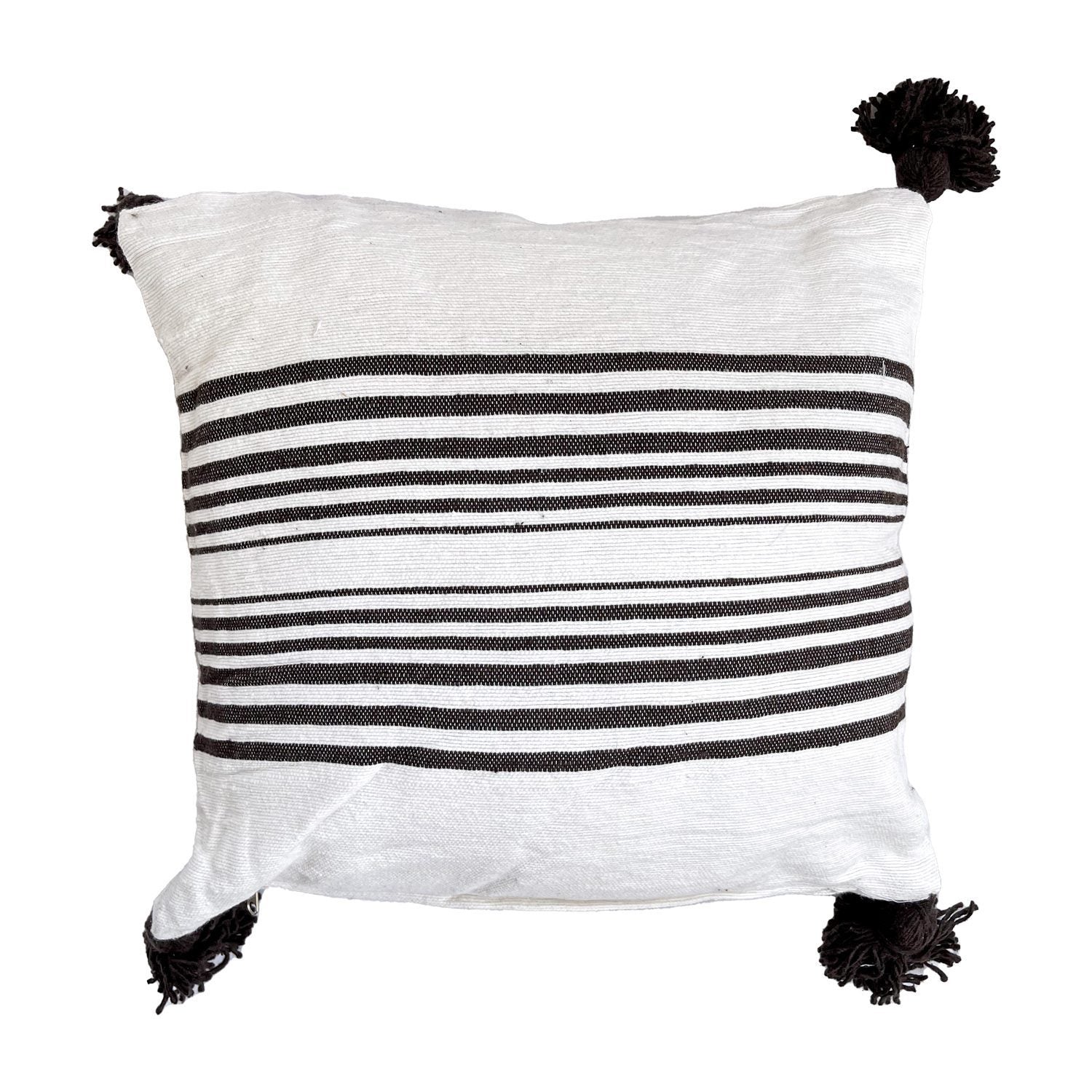cojin-de-algodon-blanco-con-lineas-y-pompones-negros-2-3