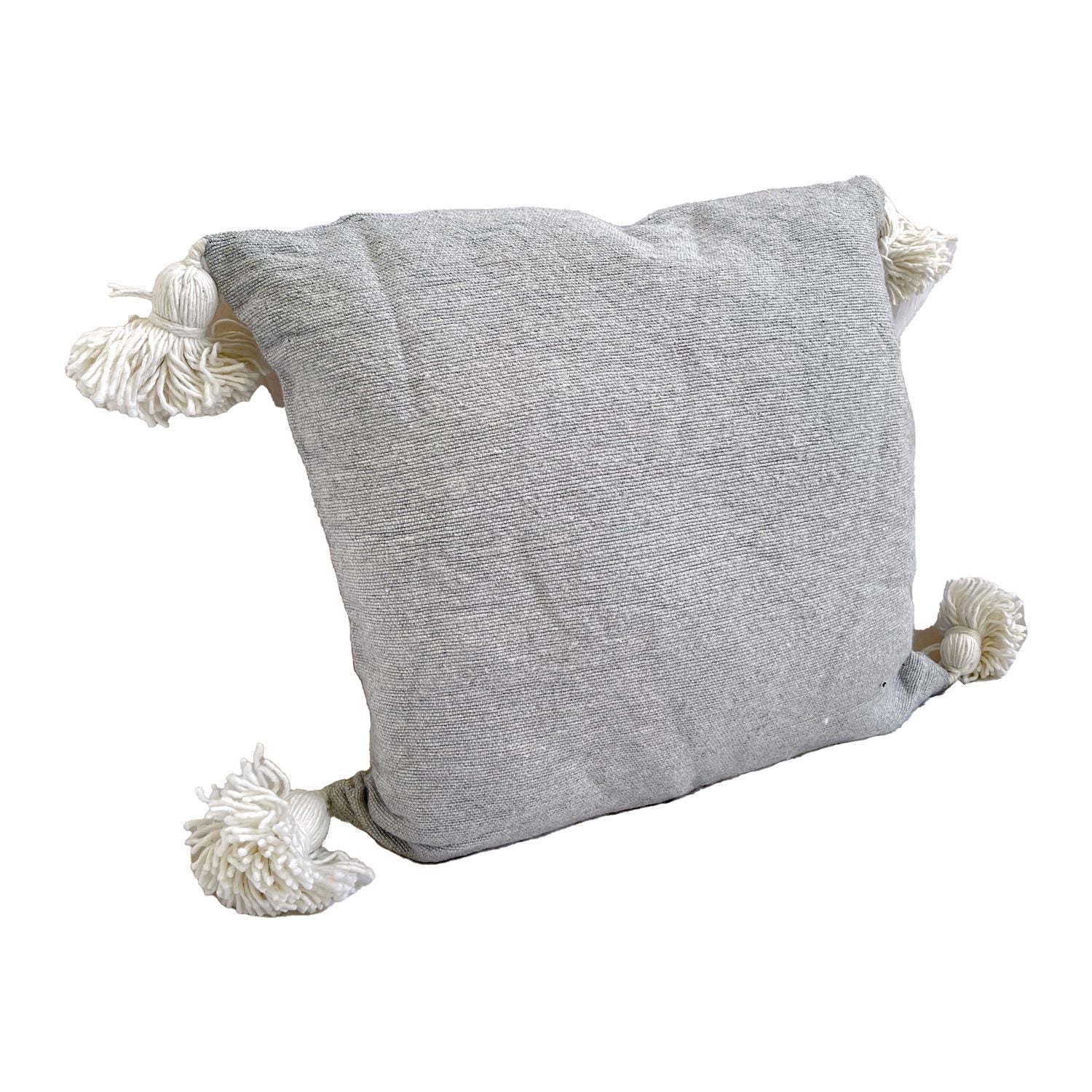 cojin-de-algodon-gris-con-pompones-blancos-2