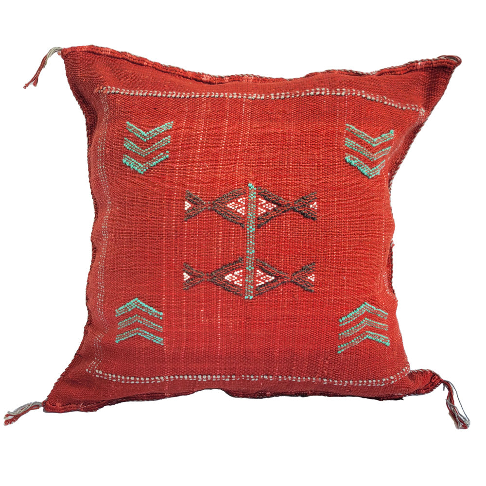 cojin sabra rojo color pimenton 6