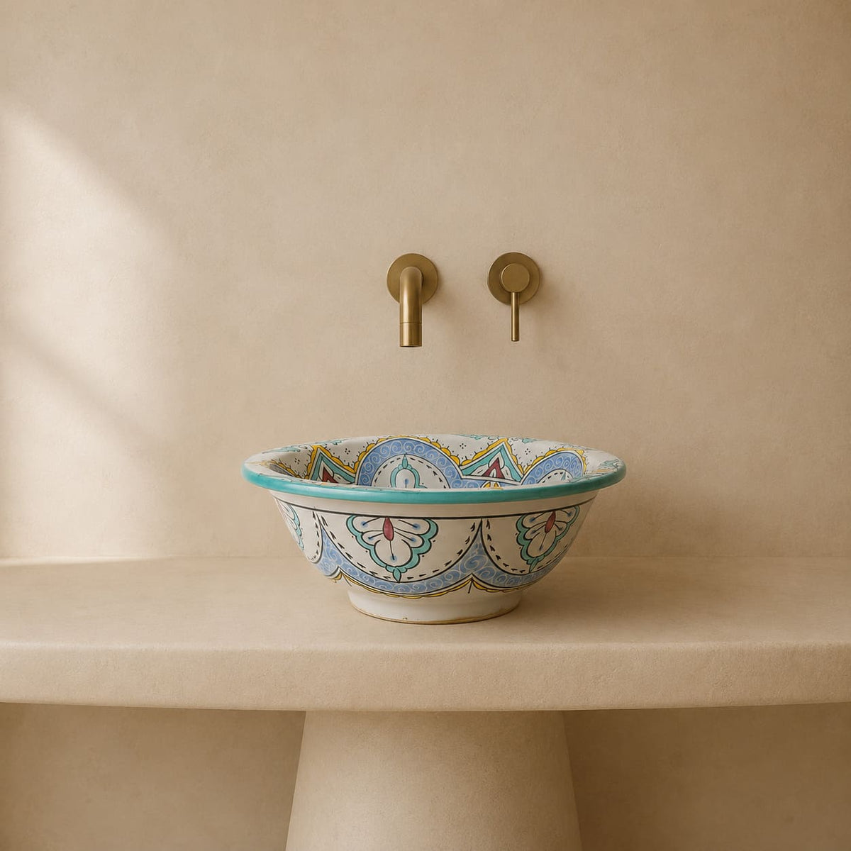 Lavamanos LINA - Lavabo hecho a mano en Fez