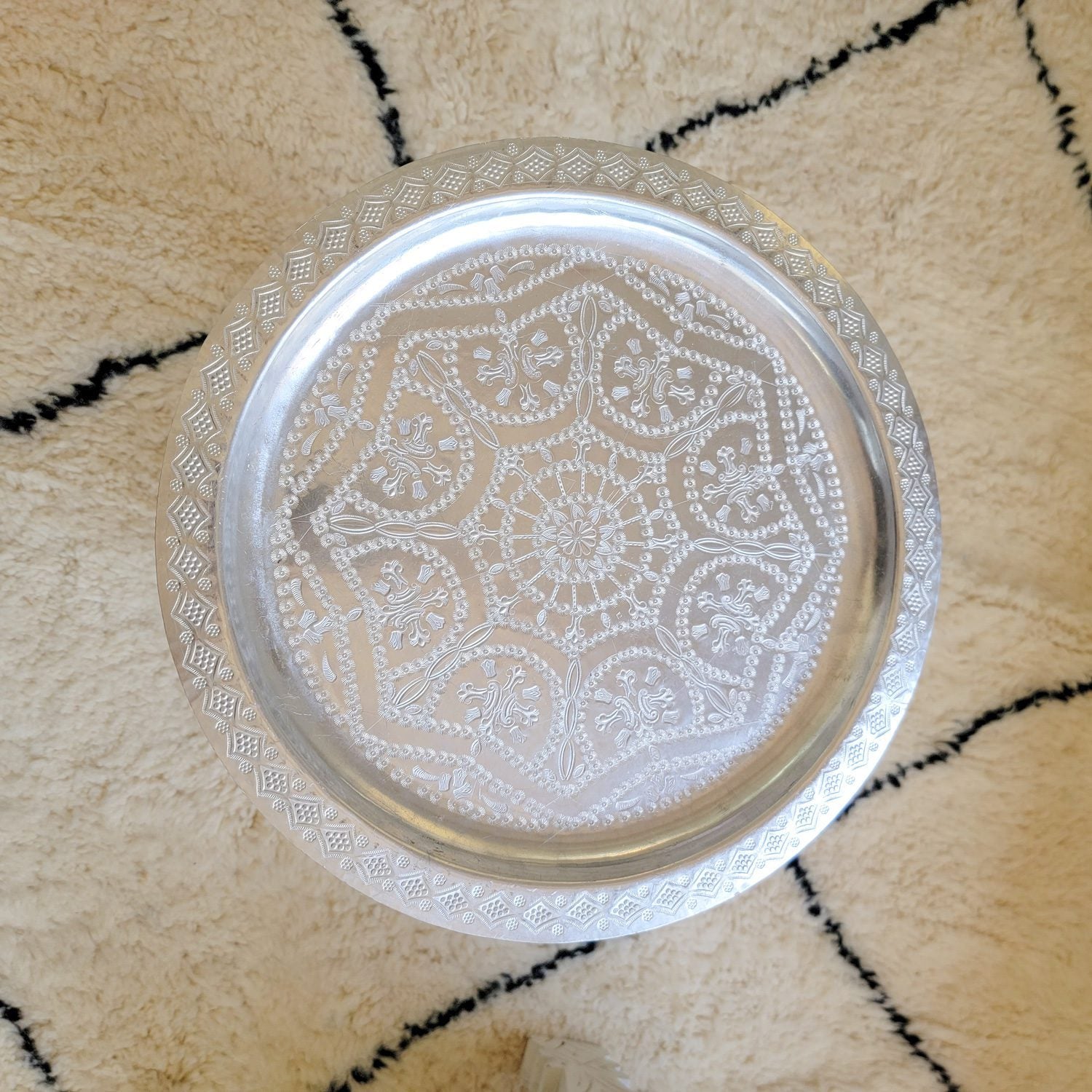 Mesa de té grande - Mesa de madera con bandeja