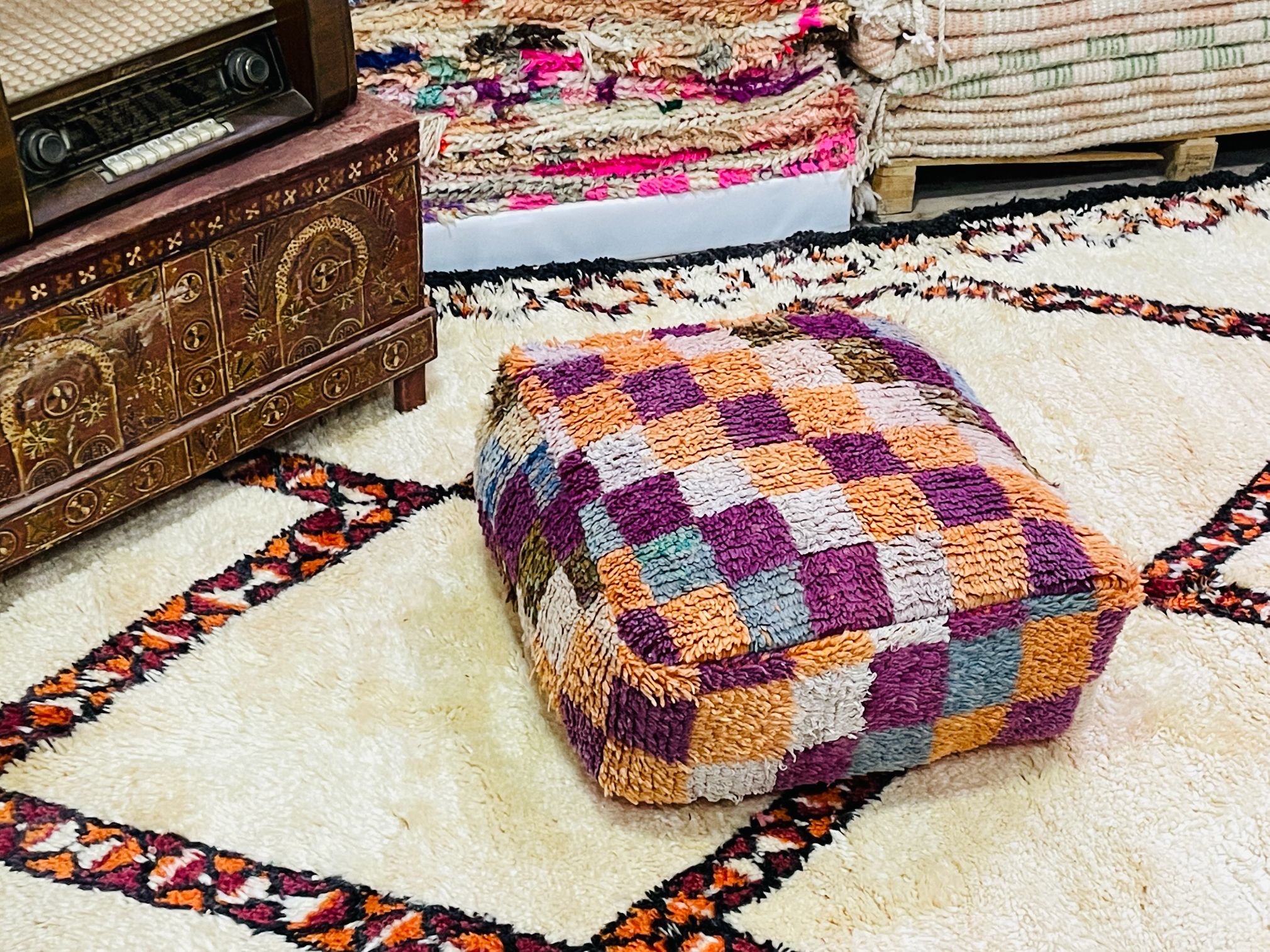 Preventa Pouf de lana YA29