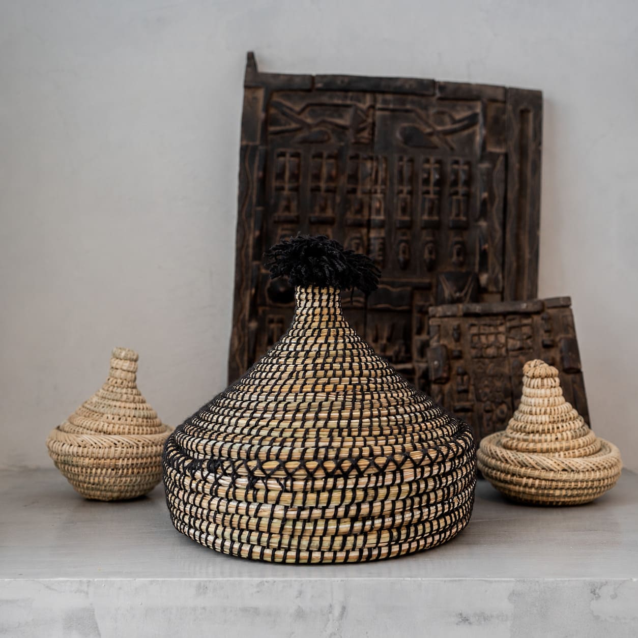 Cesta Tagine Negro grande